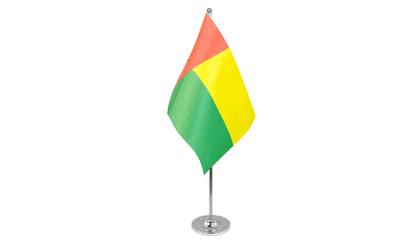 Guinea-Bissau Satin Table Flag